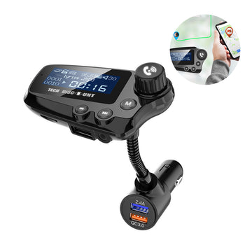 Émetteur FM bluetooth lecteur MP3 voiture récepteur bluetooth chargeur de charge rapide mains libres émetteur FM téléphone